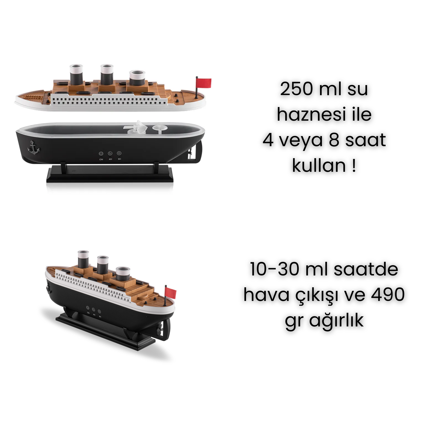 Titanik Model Kumandalı Dekoratif Hava Nemlendirici
