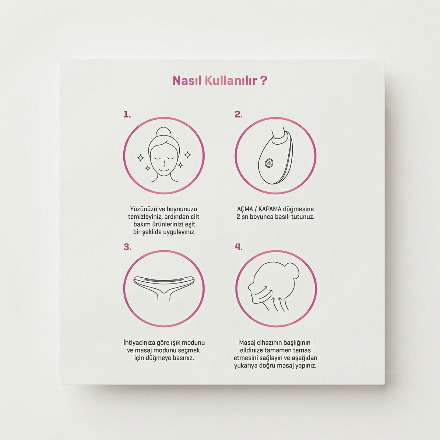 EMS Yüz Sıkılaştırıcı & Kırışıklık Giderici Anti Aging Cihaz