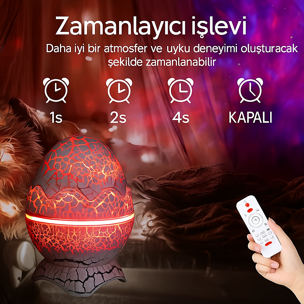 Galaxy Egg Lamp Sesli ve Işıklı Bluetooth Cihazı