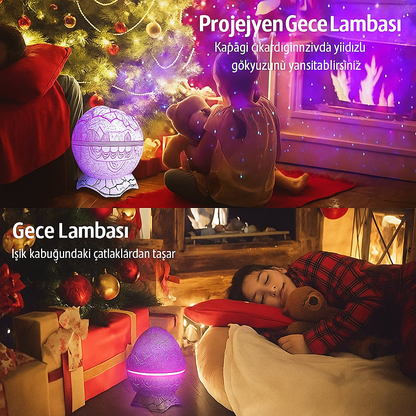 Galaxy Egg Lamp Sesli ve Işıklı Bluetooth Cihazı