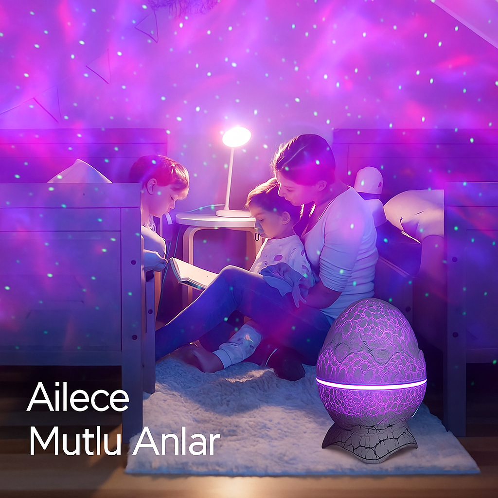 Galaxy Egg Lamp Sesli ve Işıklı Bluetooth Cihazı