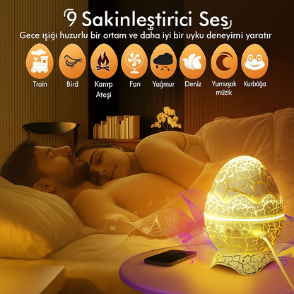 Galaxy Egg Lamp Sesli ve Işıklı Bluetooth Cihazı