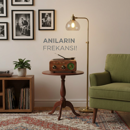 Plak Görünümlü Bluetooth Radyo Hoparlör