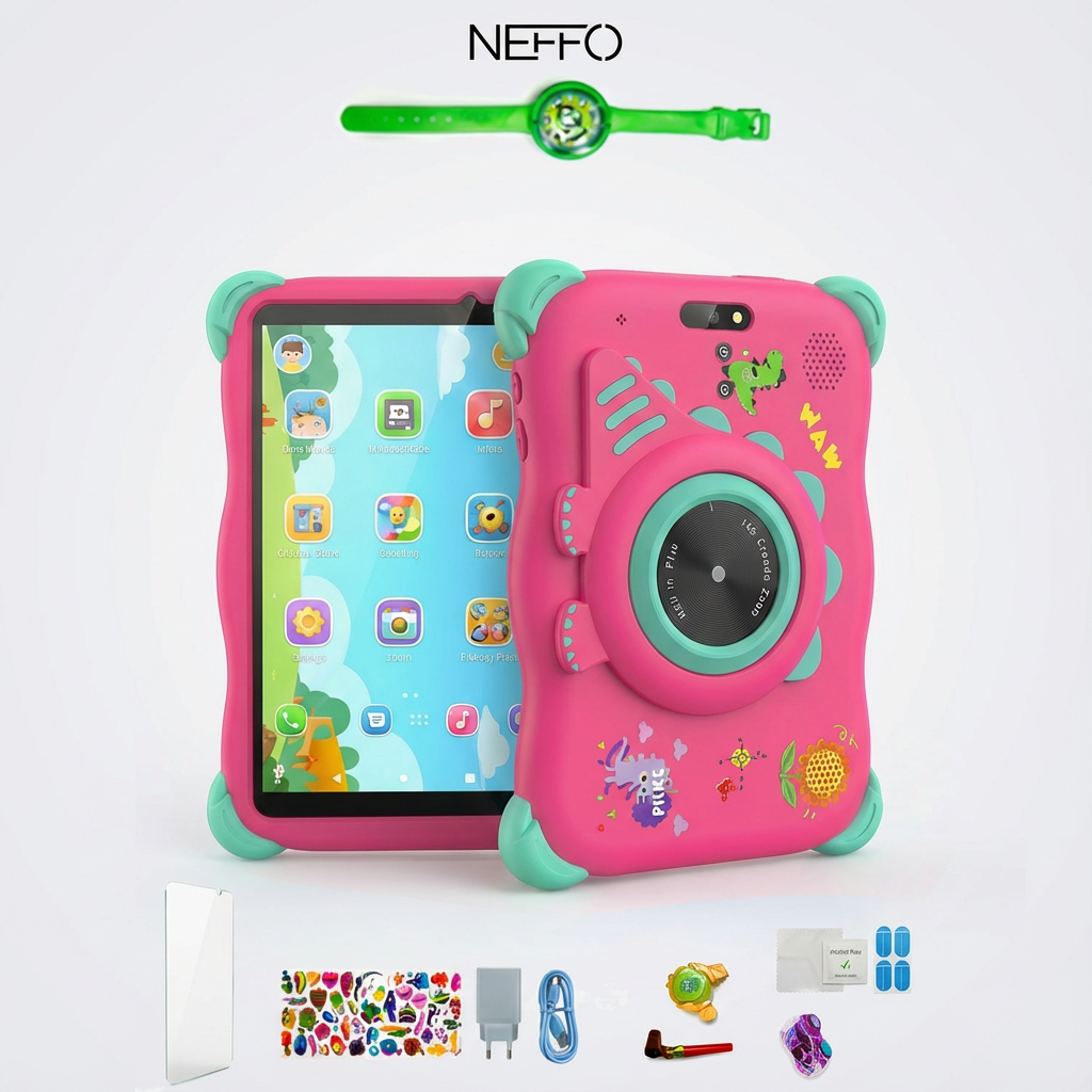 NEFFO 7 İnç Çocuk Tableti pembe