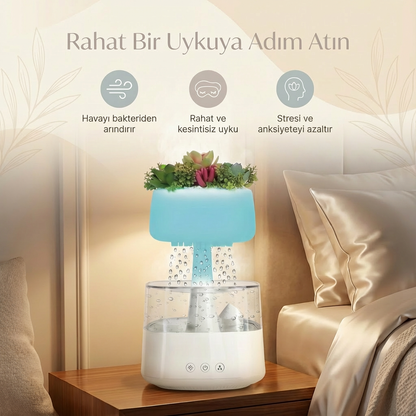 Yağmur Bulutu Tasarımlı Ultrasonik Hava Nemlendirici
