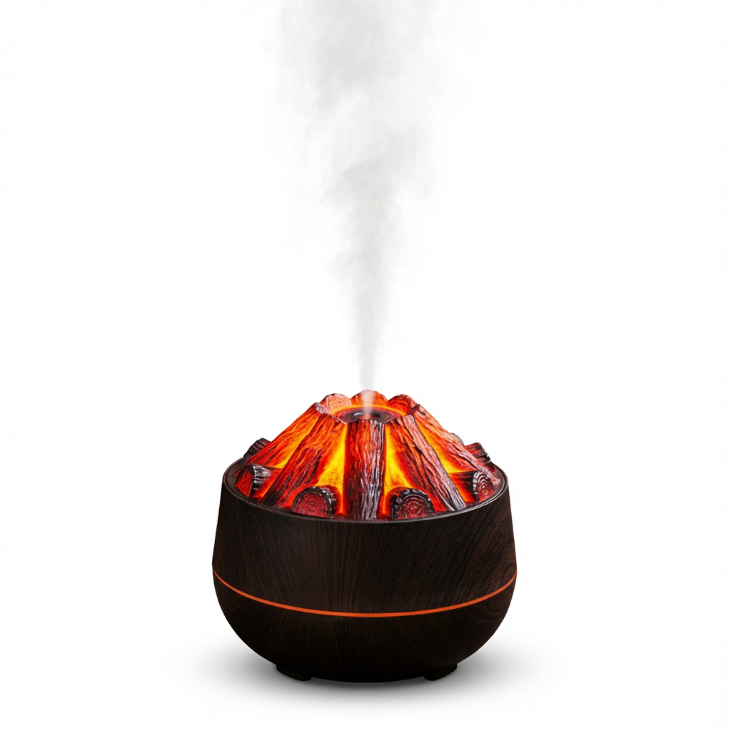 Kor Ateş Görünümlü Ultrasonik Buhar Makinesi
