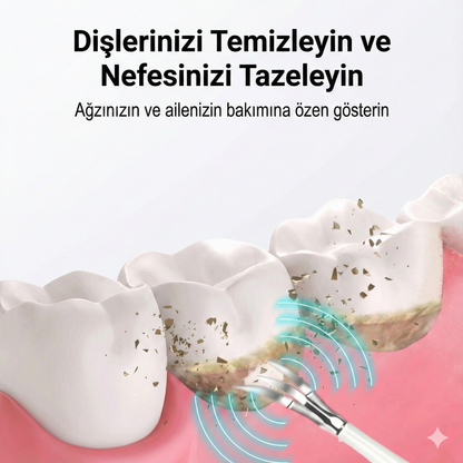 Ultrasonik Diş Taşı Temizleme Cihazı ve Fırça Seti