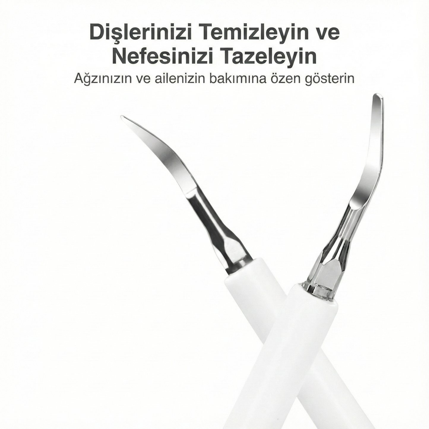 Ultrasonik Diş Taşı Temizleme Cihazı ve Fırça Seti