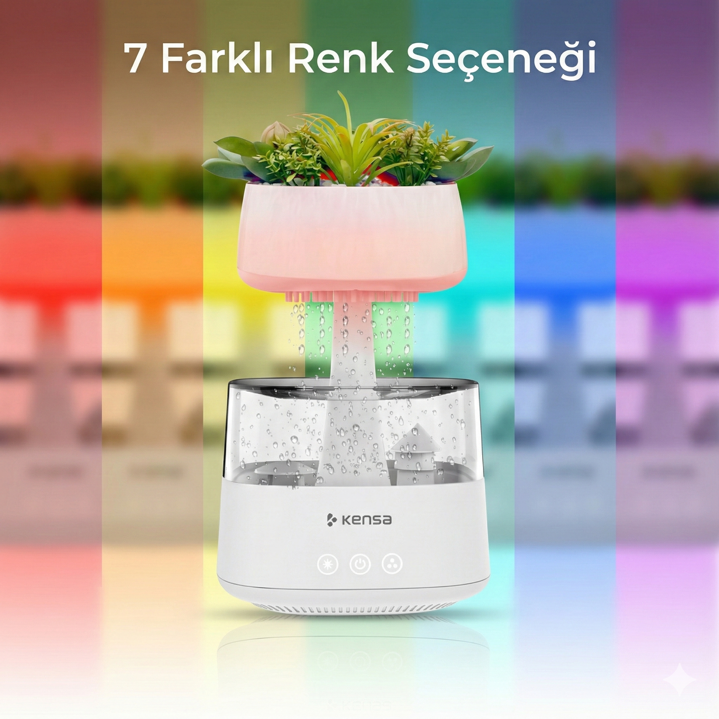 Yağmur Bulutu Tasarımlı Ultrasonik Hava Nemlendirici