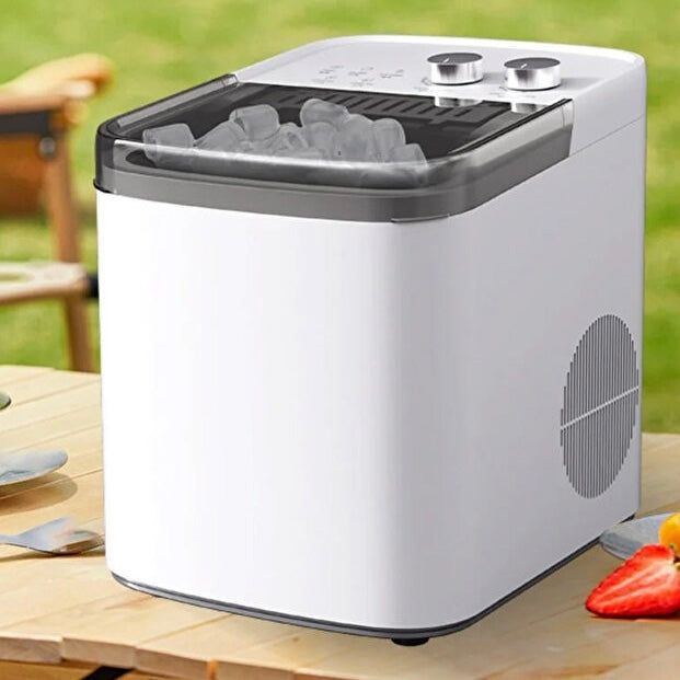 Ev Buz Yapım Makinesi | 10–20 kg/gün Üretim, 1.2L Tank, Mermi Buz, 95W
