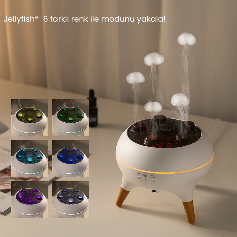 JellyFish Aromaterapi Difüzör Hava Nemlendirici